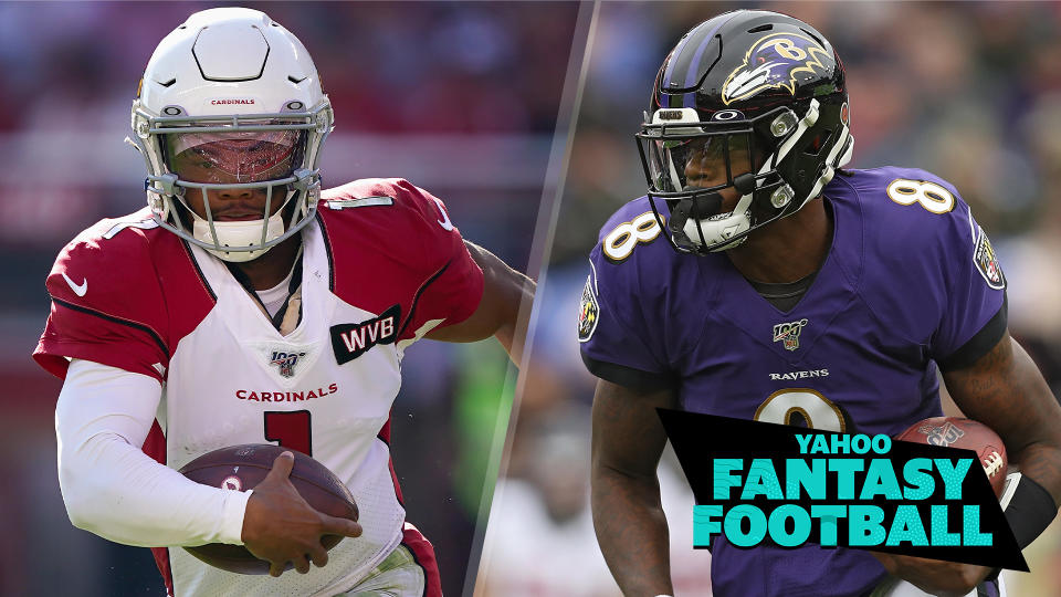 Lamar Jackson has established himself as the most exciting QB in the league and Kyler Murray's rookie season performance is showing that he's not far behind. (Photo credits L to R: Thearon W. Henderson/Getty Images; Patrick Smith/Getty Images)