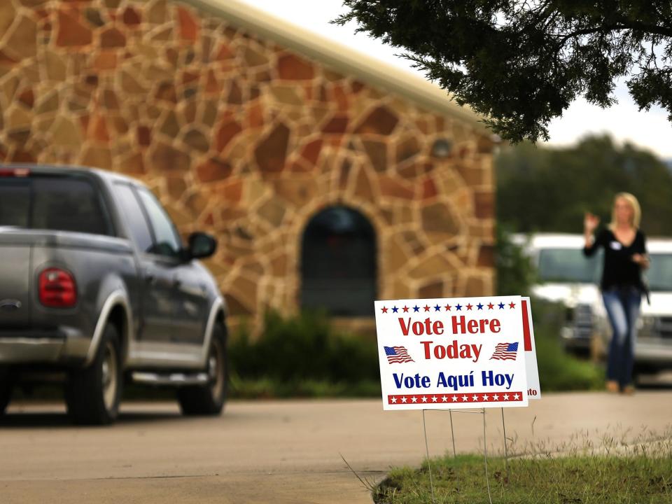 Voters arrive at a polling station in Brock, Texas, to cast their ballots in the November 2016 presidential election: Getty Images