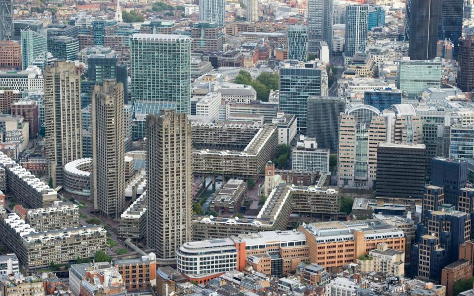 The Barbican Centre from above - Credit: Geoff Pugh/Telegraph