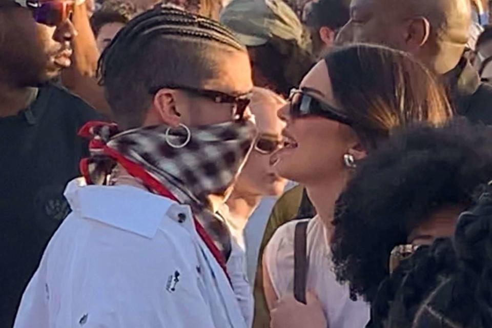 BACKGRID Bad Bunny and Kendall Jenner at Coachella