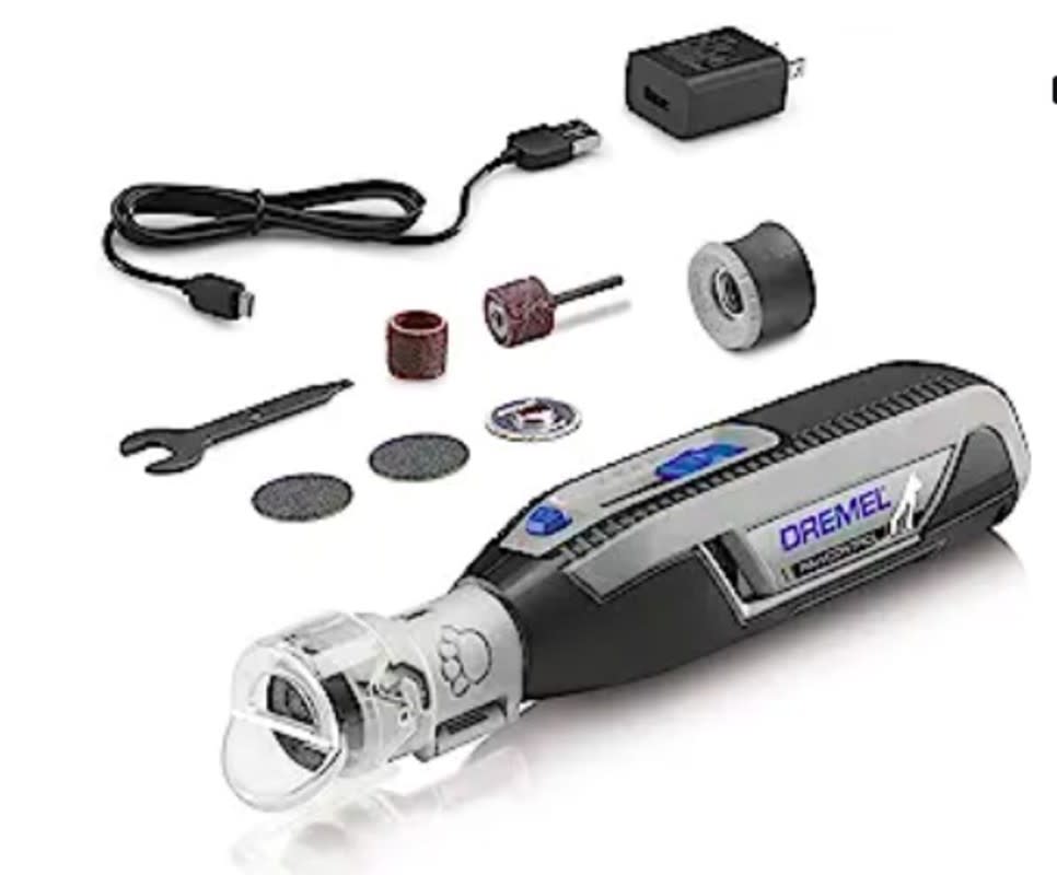 <p>Amazon</p><p>Hear me out on this one, my own husband is super into grooming our pets. He gets a lot of satisfaction knowing the cats and dogs can't scratch up our leather Chesterfield so a tool like the Dremel PawControl 7760-PGK Dog Nail Grinder and Trimmer is right up his alley. This is super easy to use and comes with a rechargeable battery, a USB charger and most importantly, a nail guard so you don't end up cutting your cat or dog's quick. You can <a href="https://www.amazon.com/Dremel-Pawcontrol-7760-PGK-Cordless-Grinder/dp/B07RBNBGMZ/ref=sr_1_1?tag=pethelpful-20" rel="nofollow noopener" target="_blank" data-ylk="slk:buy this nail grinding tool from Amazon;elm:context_link;itc:0;sec:content-canvas" class="link rapid-noclick-resp">buy this nail grinding tool from Amazon </a>and save both your dog or cat dad's furniture and sanity. </p>