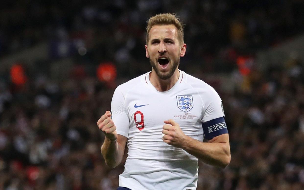 Harry Kane became the first England player ever to score consecutive hat-tricks at Wembley - Action Images via Reuters