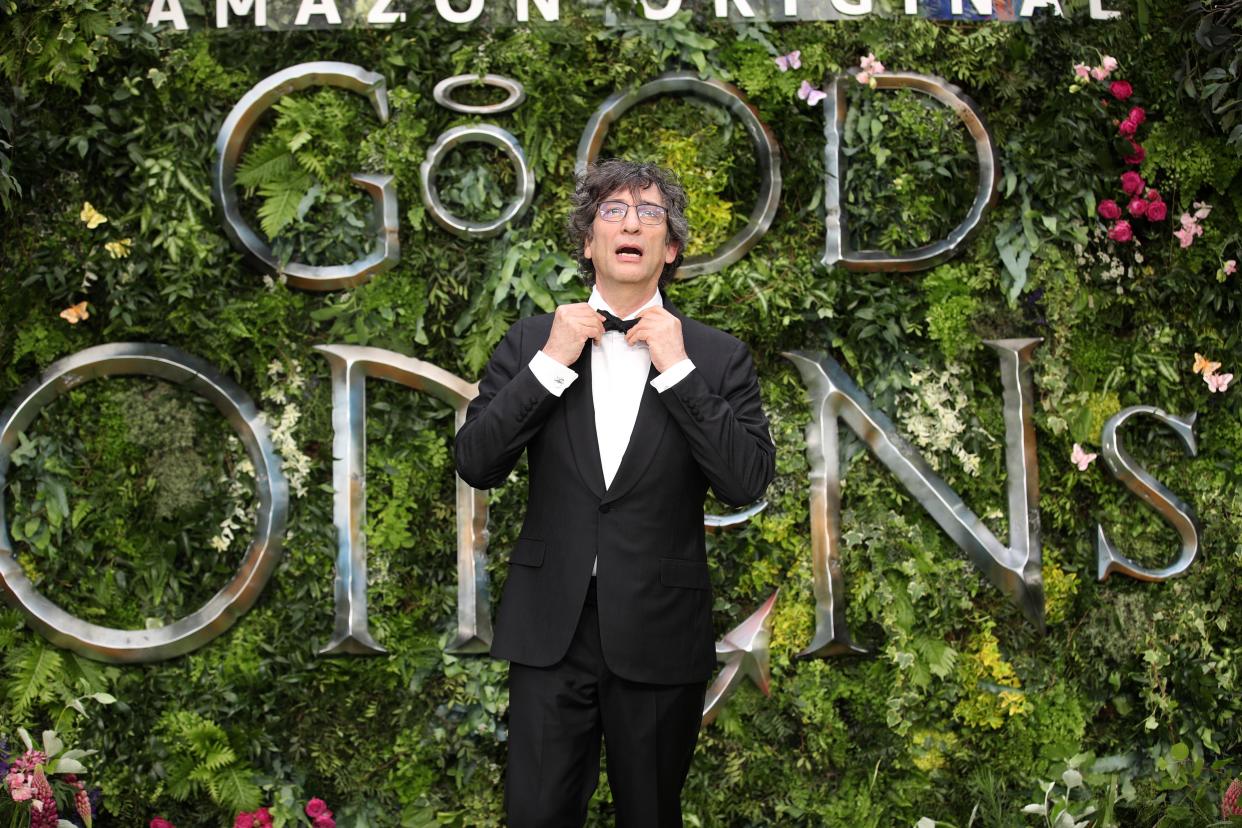 LONDON, ENGLAND - MAY 28: Neil Gaiman attends the Global premiere of Amazon Original "Good Omens" at Odeon Luxe Leicester Square on May 28, 2019 in London, England. (Photo by Mike Marsland/WireImage)