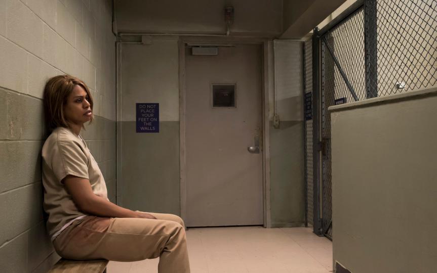 Laverne Cox in season five of Orange is the New Black - Netflix