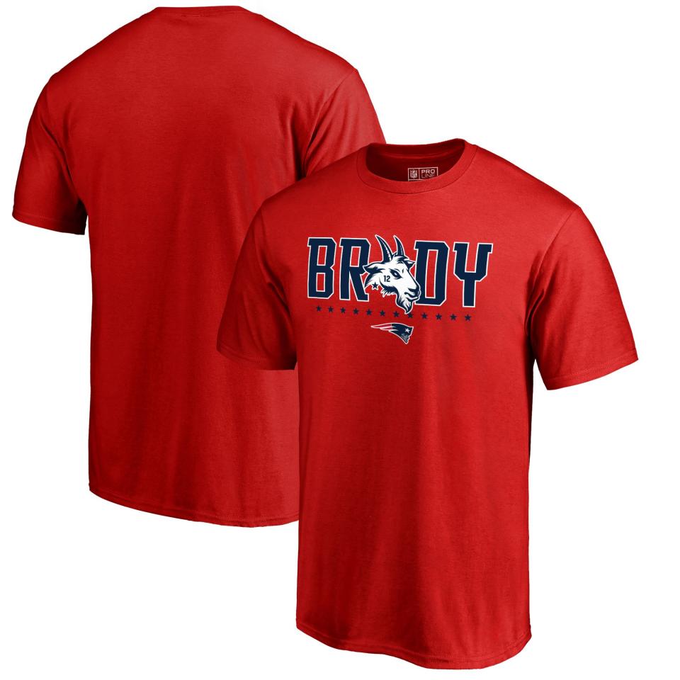 Tom Brady Fanatics GOAT Graphic T-Shirt. (Photo: NFL Shop)