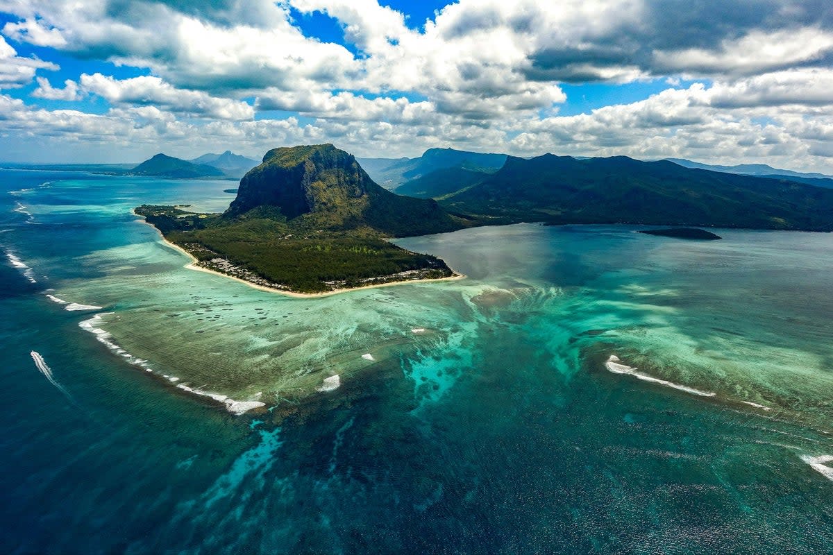 The family were at Pomponette lagoon, in Mauritius (Unsplash/Xavier Coiffic)