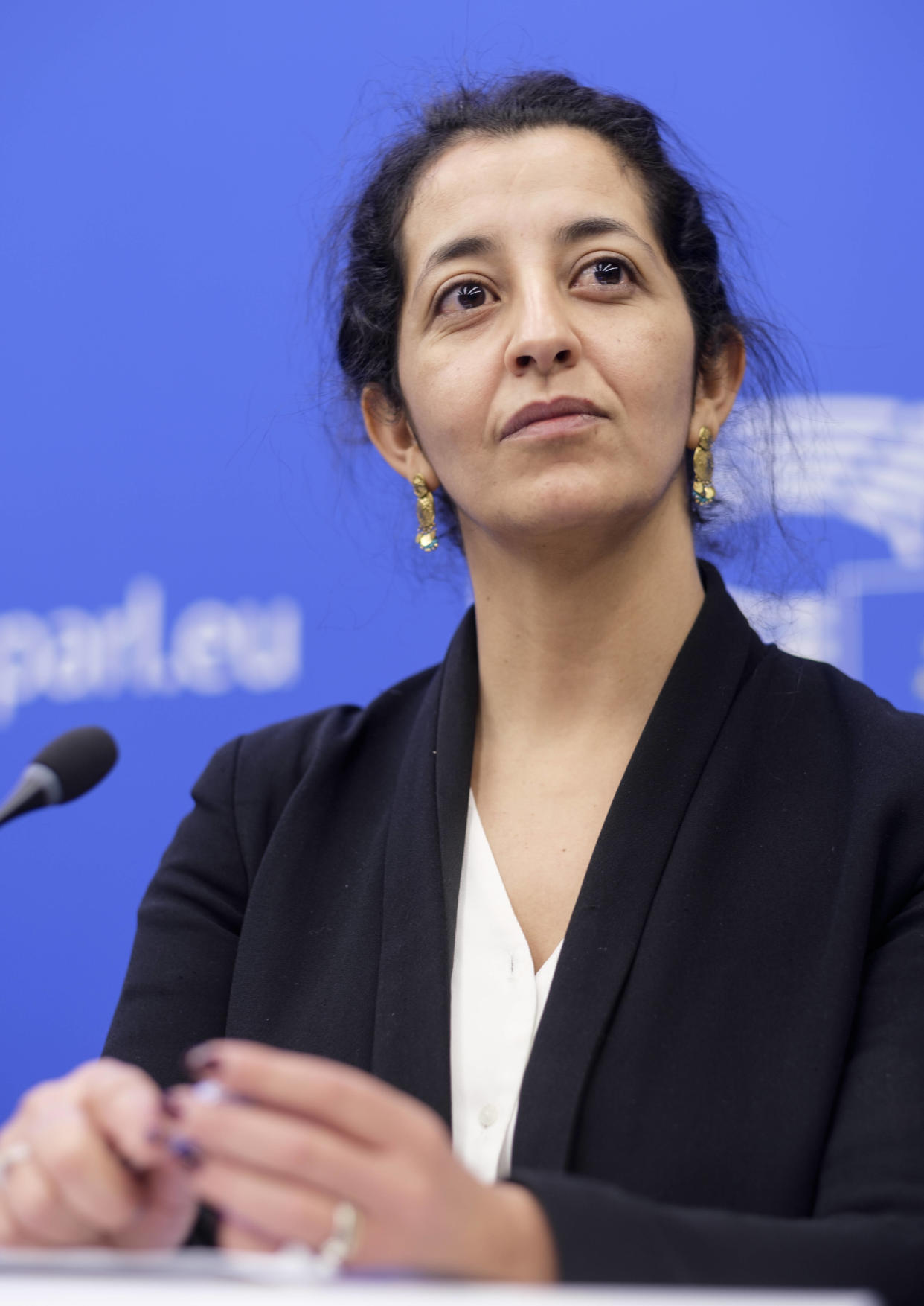 Karima Delli au Parlement européen à Strasbourg le 19 janvier 2022. 