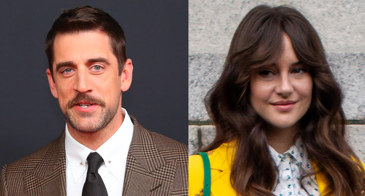 Aaron Rodgers and Shailene Woodley are engaged after a few months of dating. (Photo: Getty Images)