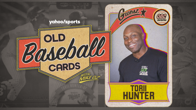 Torii Hunter finds his childhood idol on 'Old Baseball Cards