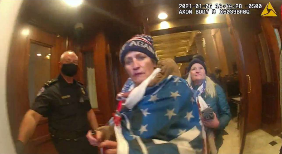 Investigators reviewing footage of the Jan. 6 riot at the U.S. Capitol found that Esther Schwemmer and Jennifer Ruth Parks were both in the building.