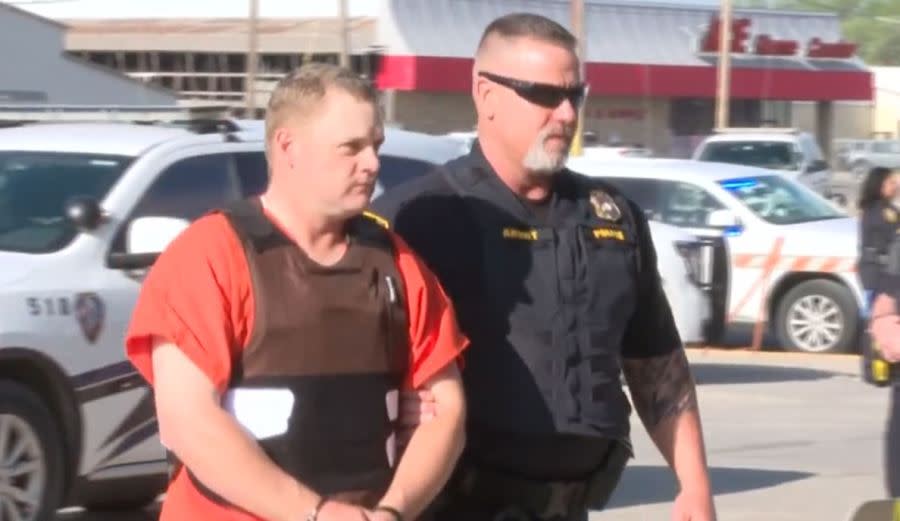 Paul Grice made his first court appearance in Texas County, Oklahoma, on May 1, 2024. (Courtesy: KAMR-TV)