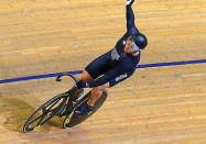 Dawkins picked up his second medal in two days, following up his gold in the team sprint with a bronze in the men's sprint.