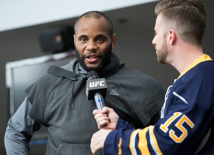 UFC light heavyweight champion Daniel Cormier made weight on his second attempt Friday for his Saturday bout with Anthony Johnson in Buffalo, N.Y. (Getty Images)