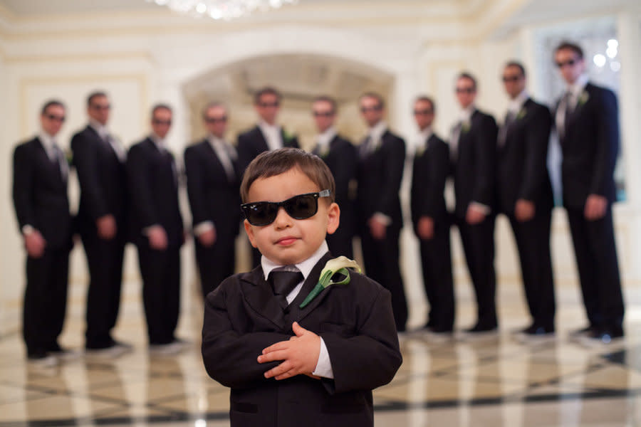 <strong>This ring bearer has more swag than all the groomsmen combined. </strong>