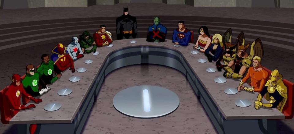 The Justice League as seen in the animated series Young Justice. 