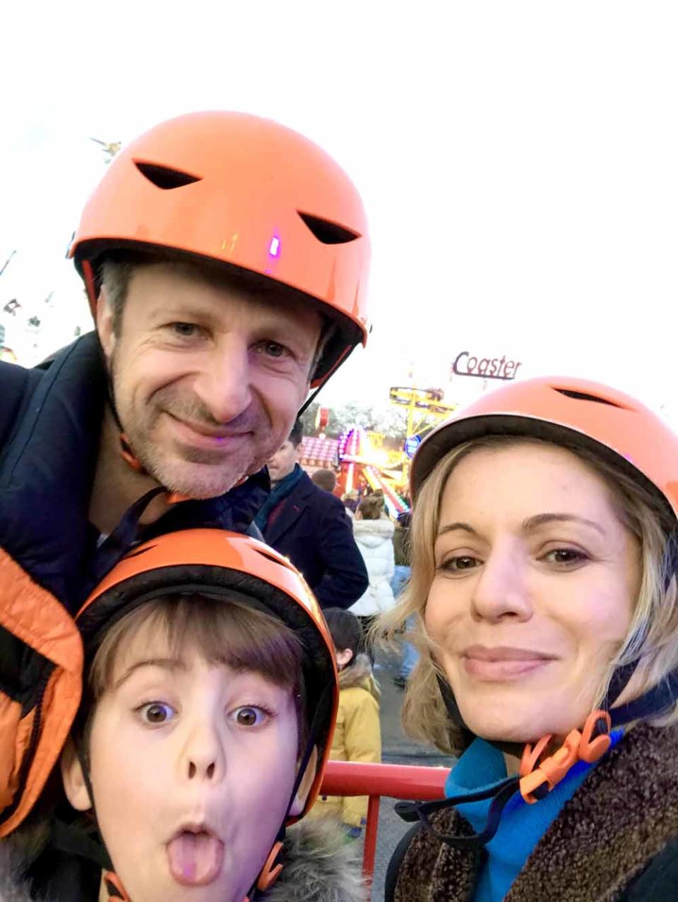Jeremy, Mila and Gregory at Winter Wonderland in 2019 (Collect/PA Real Life).