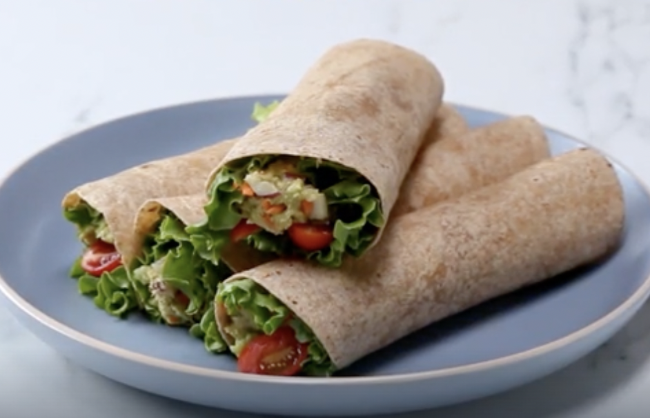 Crunchy Avocado Tuna Wraps