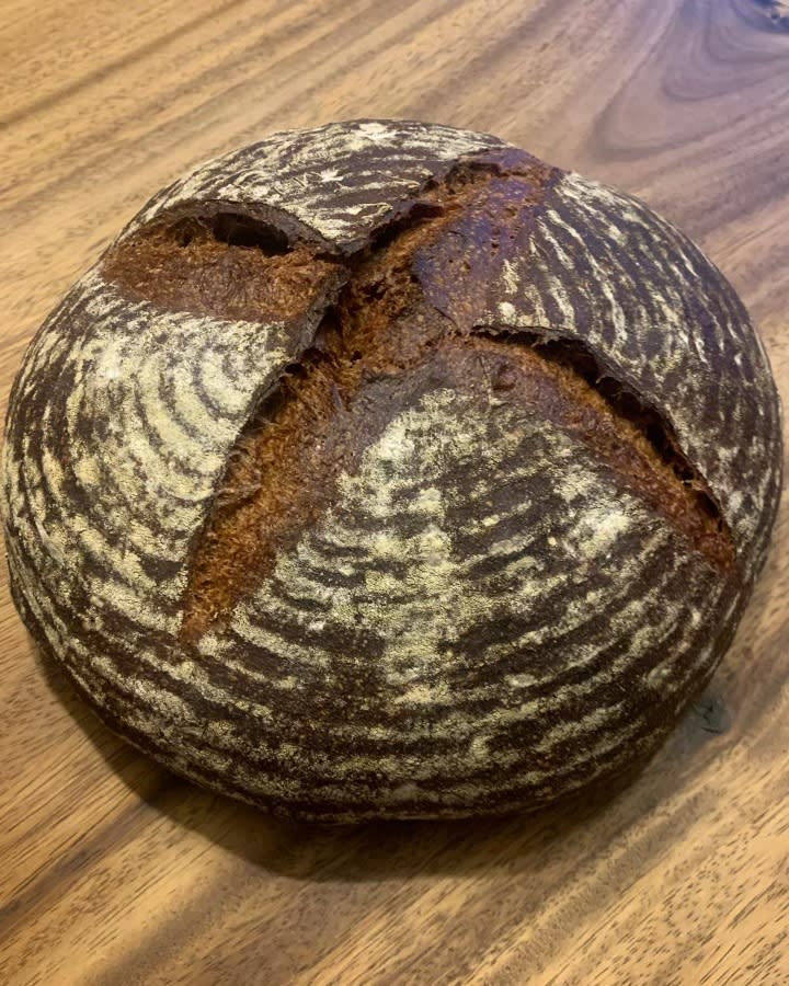 A loaf baked by Simon. Photo Credit: Adam Simon