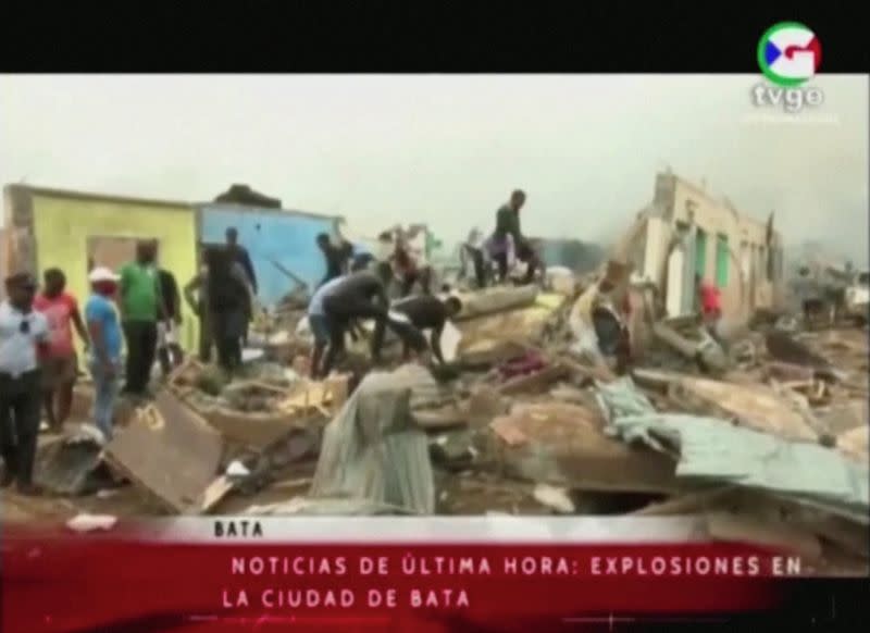 Large explosions hit Equatorial Guinea city of Bata, says local TV