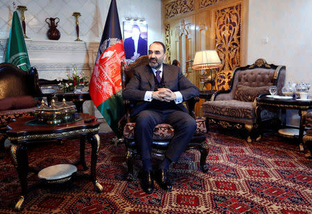 Atta Mohammad Noor, governor of the Balkh province, speaks during an interview in Kabul, Afghanistan January 25, 2017. REUTERS/Mohammad Ismail