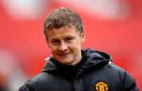 FILE PHOTO: Football Soccer - Manchester United Reserves v Aston Villa Reserves Barclays Premier Reserve League Play-Off Final - Old Trafford, Manchester, Britain - May 3, 2010 Manchester United reserves manager Ole Gunnar Solskjaer Action Images via Reuters/Jason Cairnduff / File Photo