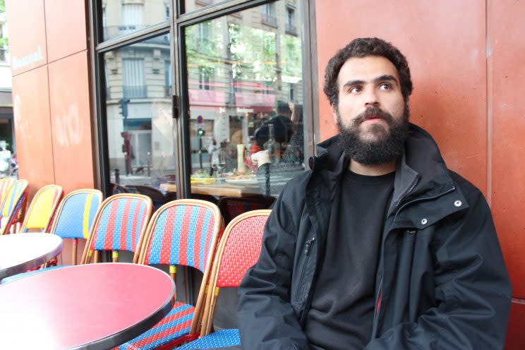 Mohammad Hijazi fled Syria's civil war for France and now says the France election results will decide whether his mother can join him. 