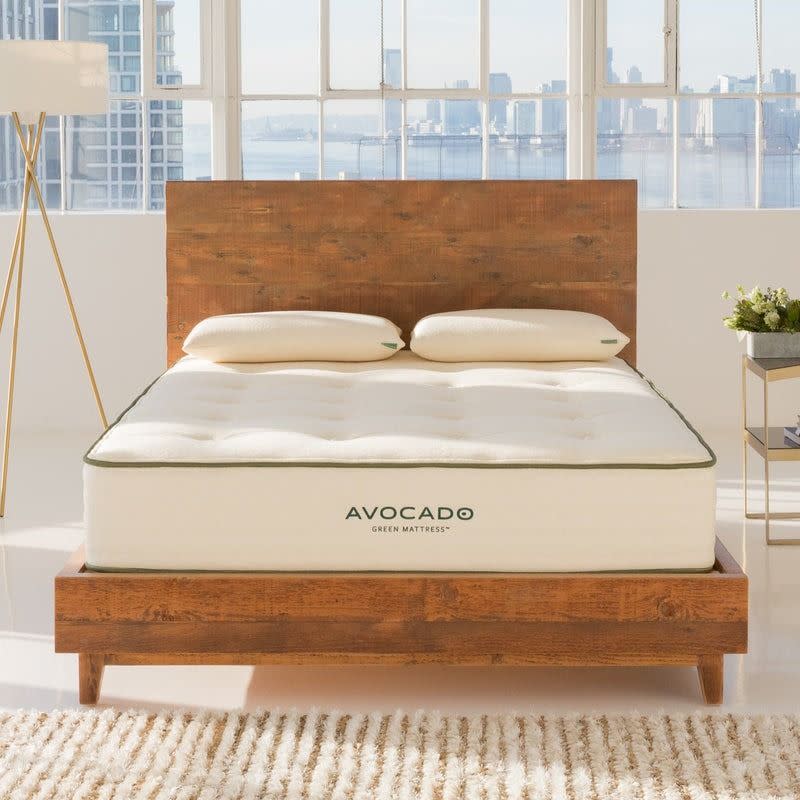 <p><a href="https://go.redirectingat.com?id=74968X1596630&url=https%3A%2F%2Fwww.avocadogreenmattress.com%2Fproducts%2Fgreen-natural-organic-mattress&sref=https%3A%2F%2F" rel="nofollow noopener" target="_blank" data-ylk="slk:Shop Now;elm:context_link;itc:0;sec:content-canvas" class="link rapid-noclick-resp">Shop Now</a></p><p>Avocado Green Mattress</p><p>avocadogreenmattress.com</p><p>$1529.00</p>