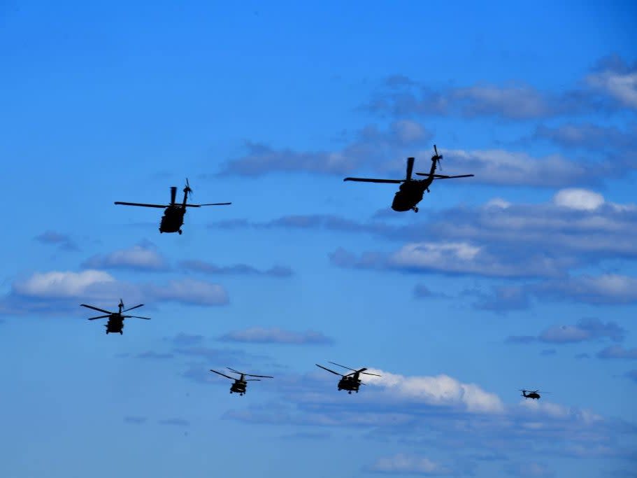 <p>Las tres personas a bordo eran pilotos</p> (AFP via Getty Images)