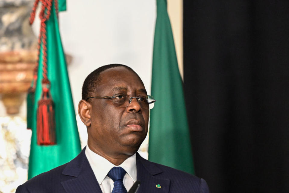 Senegal President Macky Sall in Lisbon, Portugal, on June 20, 2023.<span class="copyright">Horacio Villalobos—Corbis/Getty Images</span>