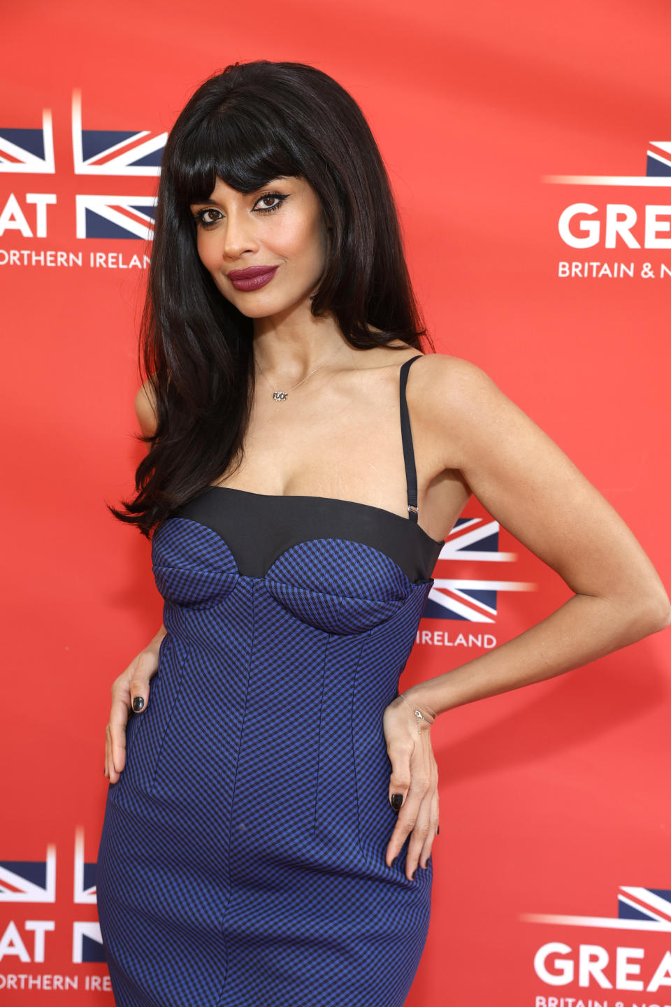 Jameela Jamil se sometió a dietas extremas para ser delgada.  (Photo by Frazer Harrison/Getty Images for British Consulate-General Los Angeles)