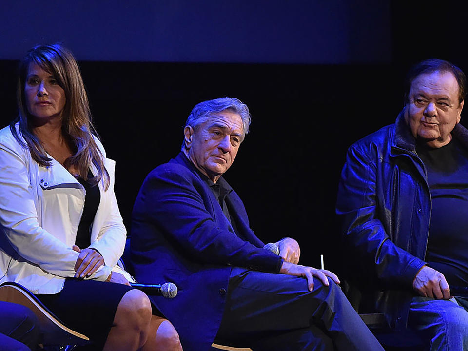 Lorraine Bracco, Robert De Niro and Paul Sorvino attend a 25th anniversary screening of 'Goodfellas' in 2015Mike Coppola/Getty