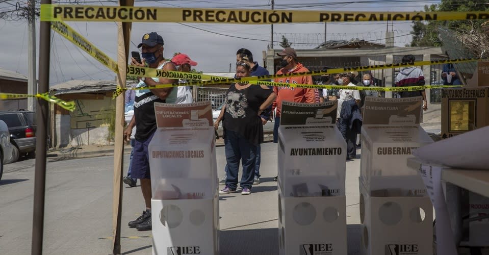 Dejan restos humanos en distintas casillas electorales de Tijuana.