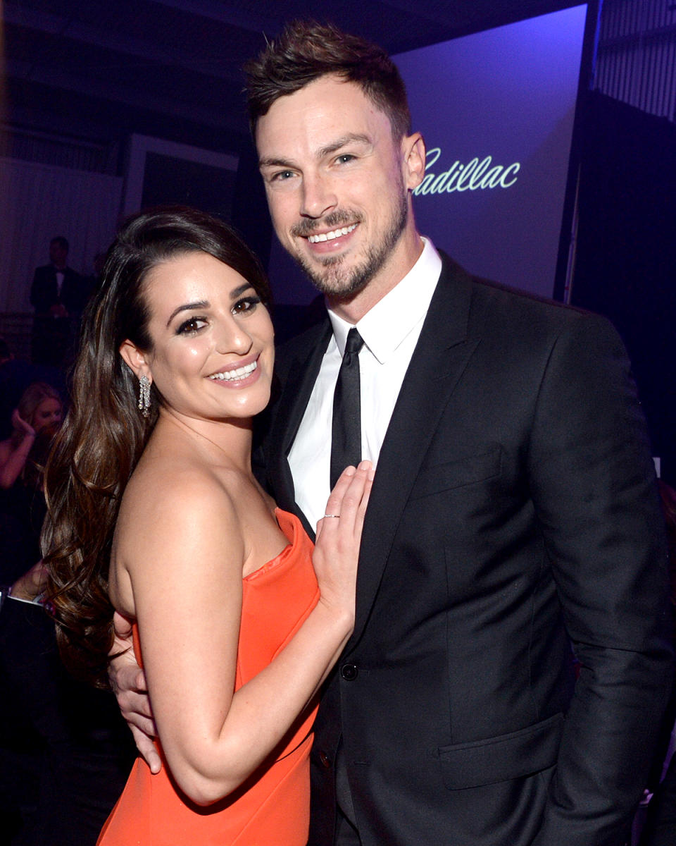Lea Michele and Matthew Paetz in 2015. (Photo: Kevin Tachman/Getty Images for amfAR)