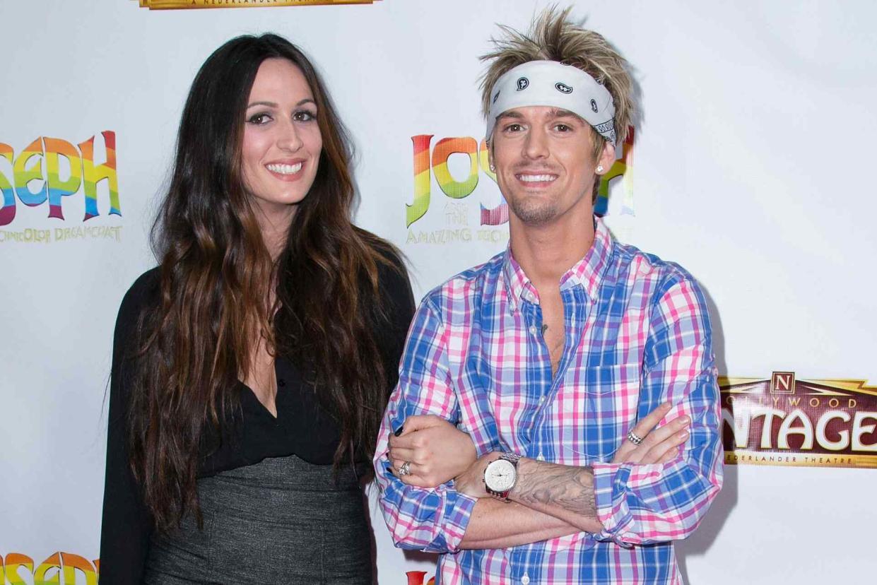 Vincent Sandoval/WireImage Angel and Aaron Carter attend Los Angeles opening night of "Joseph and The Amazing Technicolor Dreamcoat" at the Pantages Theatre in June 2014 in Hollywood, California