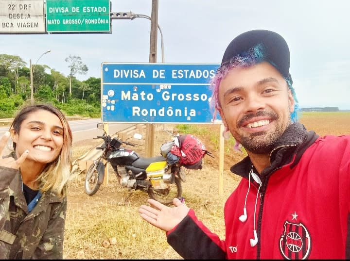 Casal viajava por todo o Brasil de moto - Foto: Reprodu&#xe7;&#xe3;o/Facebook