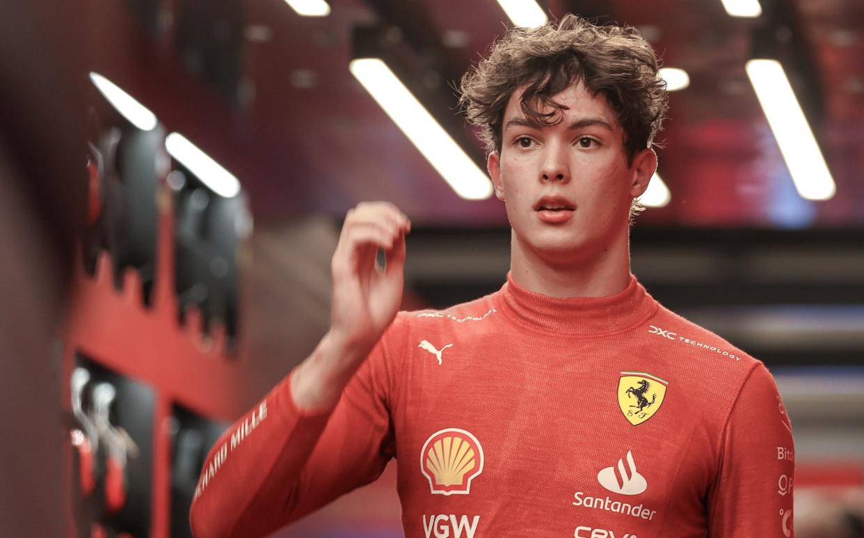 Bearman is the first British driver to represent Ferrari at the highest level in 25 years