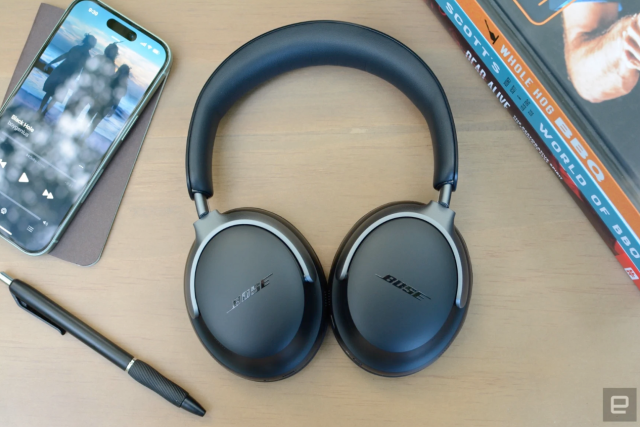 The Bose QuietComfort Ultra headphones are $50 off in an Amazon
