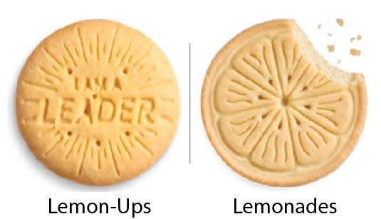 Girl Scout Cookie comparisons: Lemon-Ups vs. Lemonades. Girl Scouts of the USA/Enrique Rodriguez composite