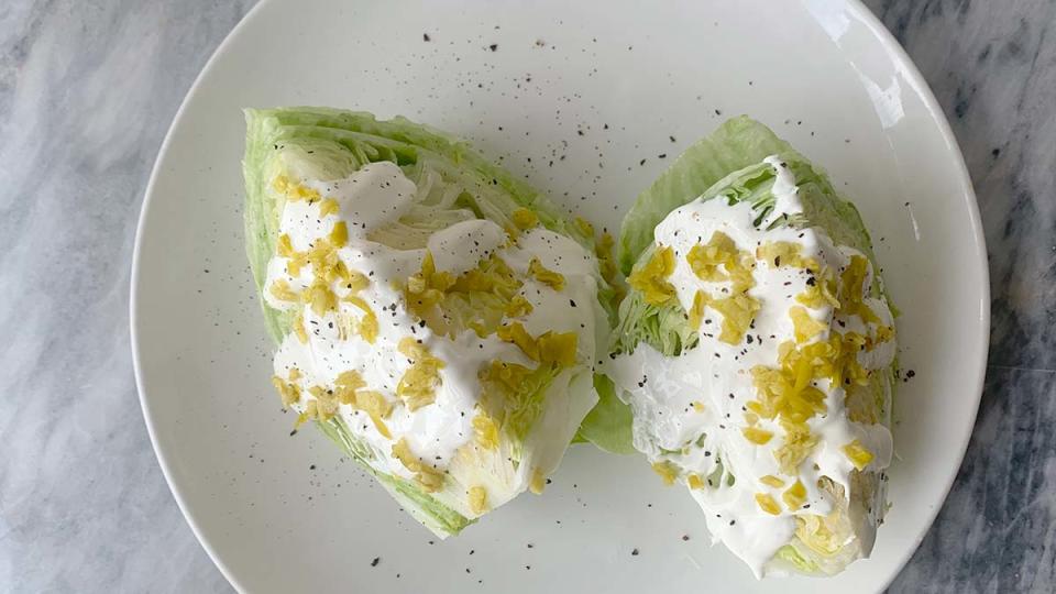 Sour Cream Salad Dressing Wedge Salad