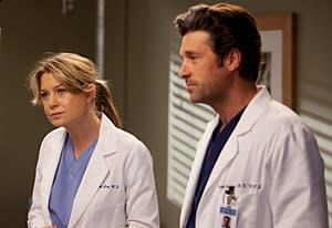 Grey's Anatomy, Ellen Pompeo and Patrick Dempsey  | Photo Credits: Randy Holmes/ABC