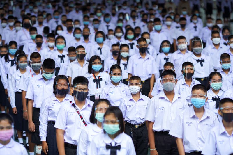 Schools in Thailand reopen amid the spread of the coronavirus disease (COVID-19)