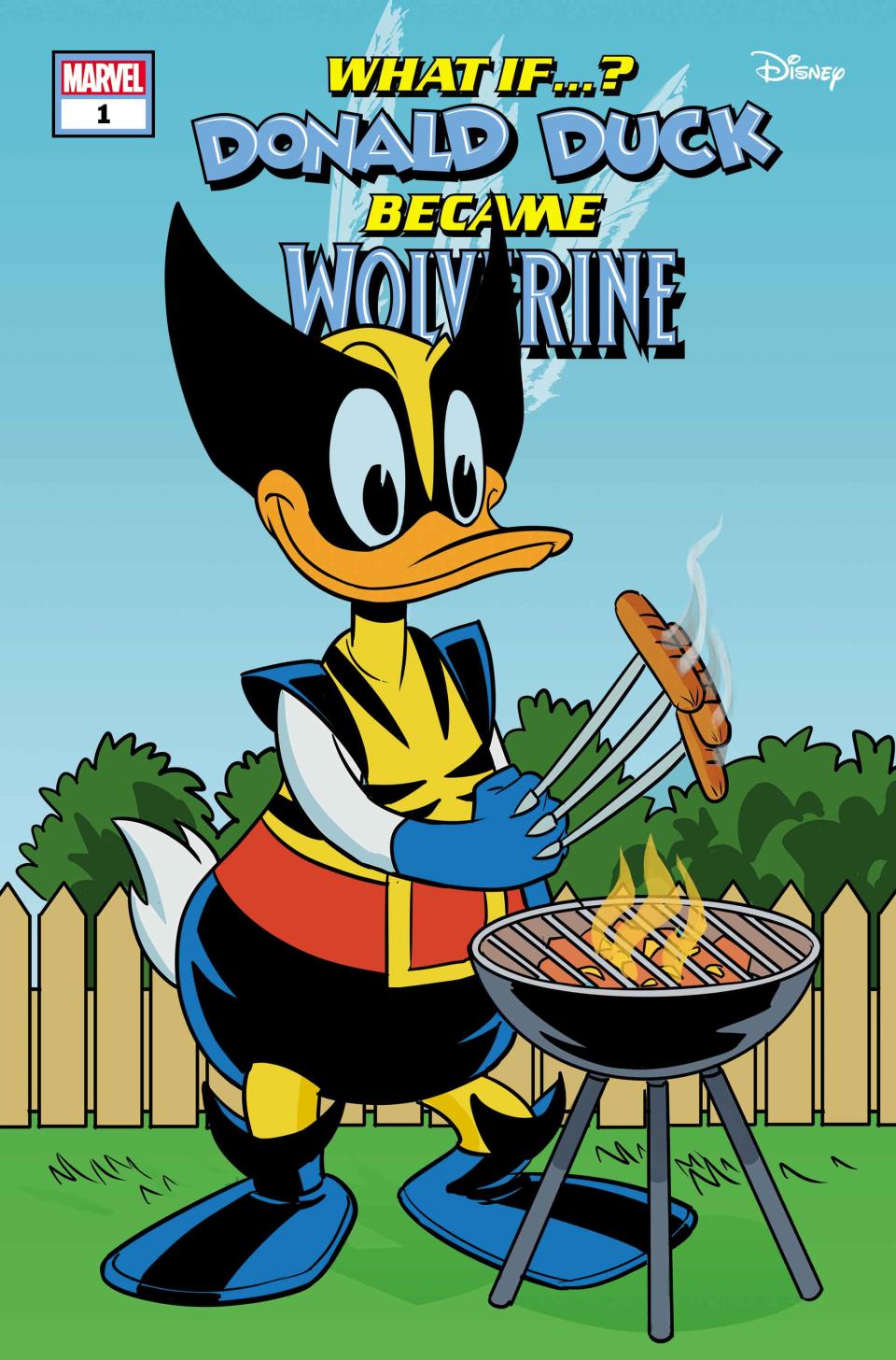 Cover art for Marvel & Disney: What If…? Donald Duck Became Wolverine #1