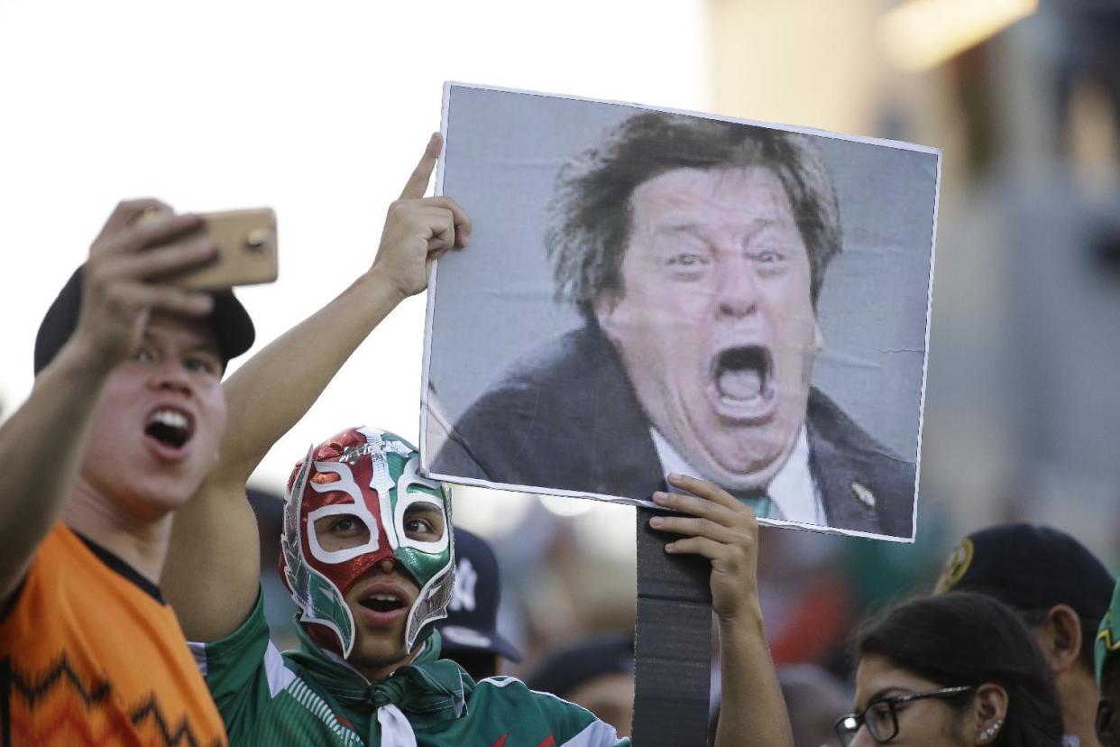 Festejo tricolor. (AP Photo/Michael Perez)