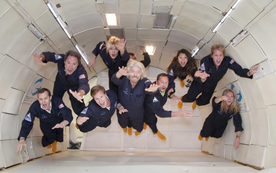 richard branson vomit comet zero G