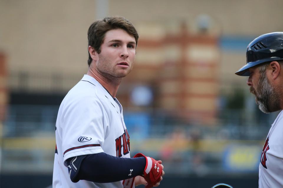 Detroit Tigers infielder Colt Keith plays for Triple-A Toledo on July 9, 2023, at Fifth Third Field in Toledo Ohio.