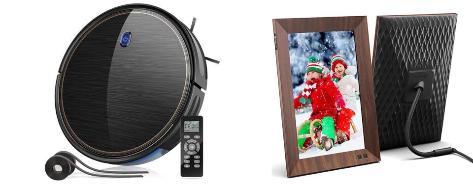 robot vacuume and nixplay photo frame