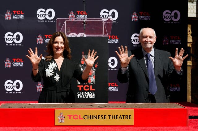 Michael G. Wilson and Barbara Broccoli Hand and Footprint Ceremony