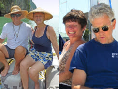 Scott Adam and Jean Adam of Marina del Rey, Calif., left, owners of the Quest yacht, and Phyllis Macay and Bob Riggle, both of Seattle. The four Americans were taken hostage when the Quest was hijacked by pirates off the coast of Oman. All four were reported killed on Feb. 22, 2011. / Credit: AP Photo/Joe Grande