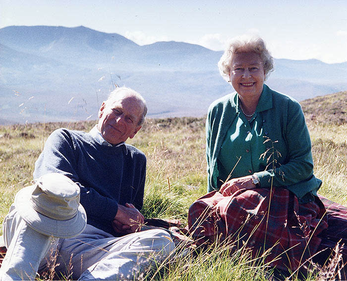 Duque de Edimburgo y reina Isabel II