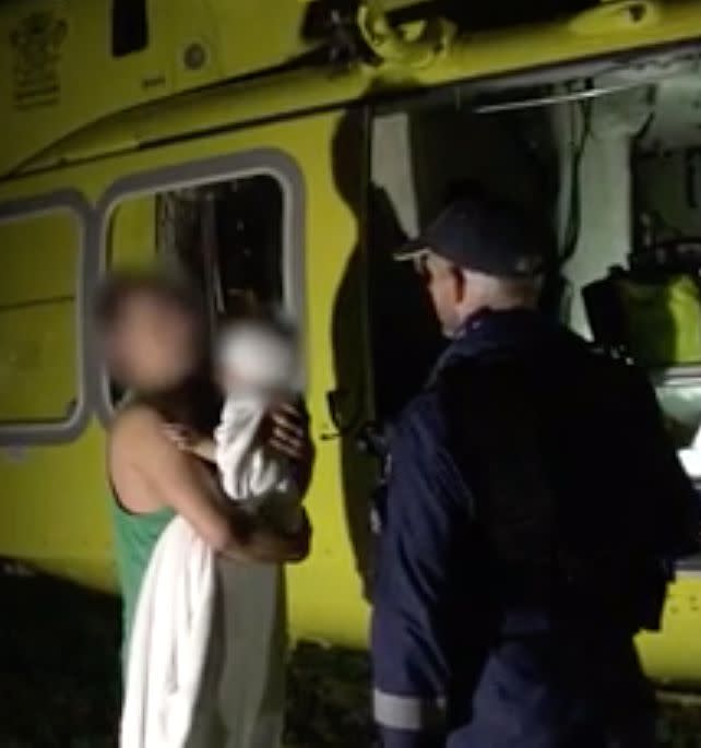 The parents have been praised for saving the boy's life. Source; RACQ LifeFlight Rescue